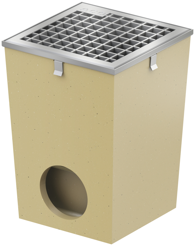 ACO HOCHBAU VERTRIEB ACO Self Hofablauf m.vz.Rost 25x25x35cm m.Geruchsverschluss und Eimer