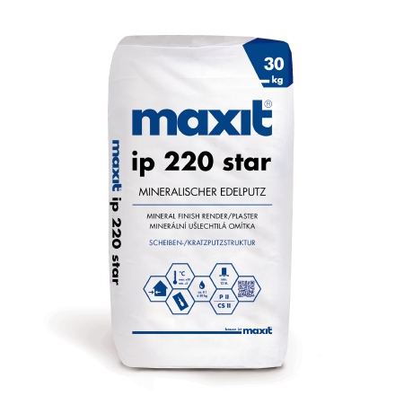 MAXIT KRÖLPA maxit star 220 Oberputz weiß 3mm 30kg für maxit ip color 220