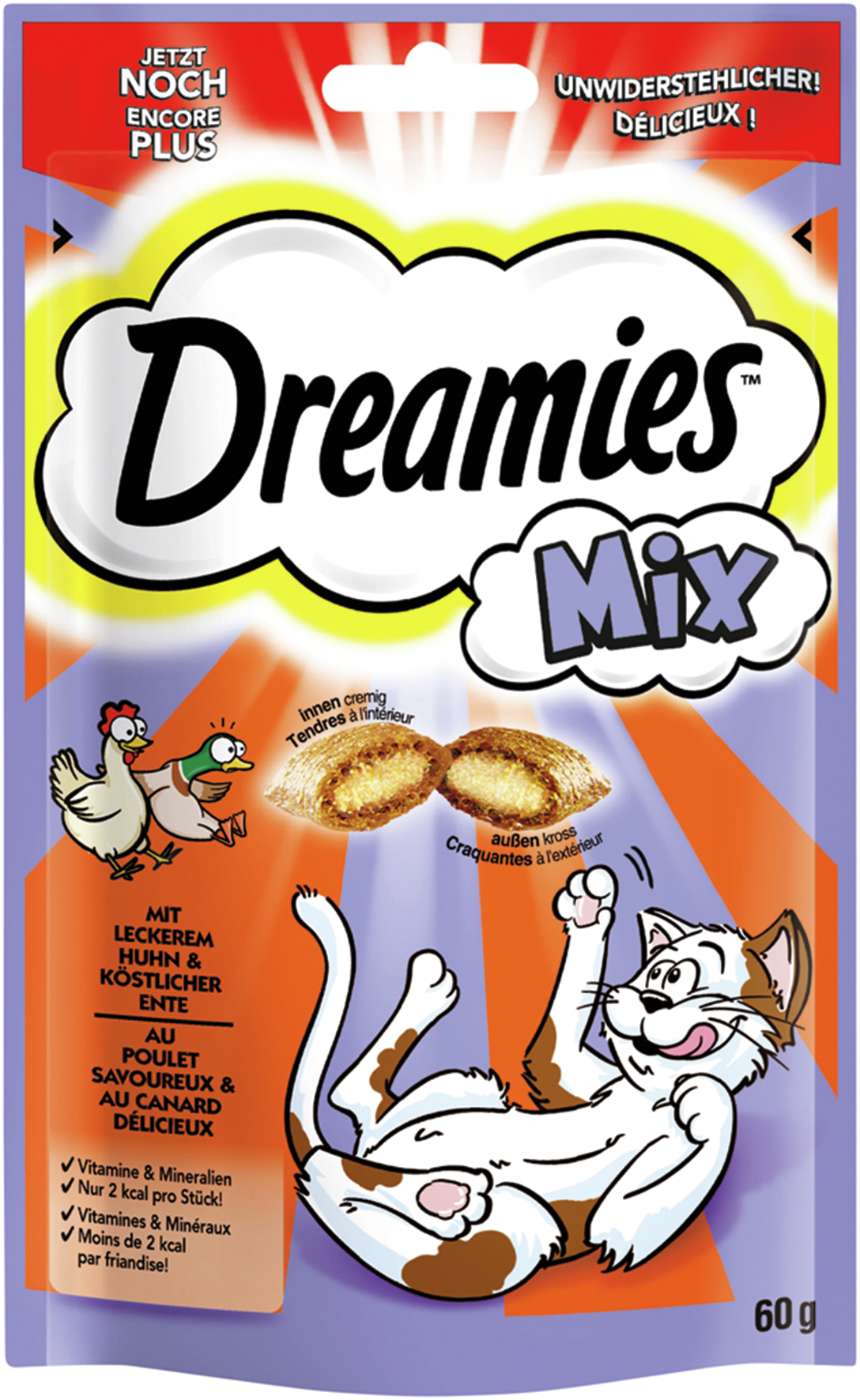 BTG BETEILIGUNGS GMBH Dreamies Cat Mix mit Huhn & Ente 60g 