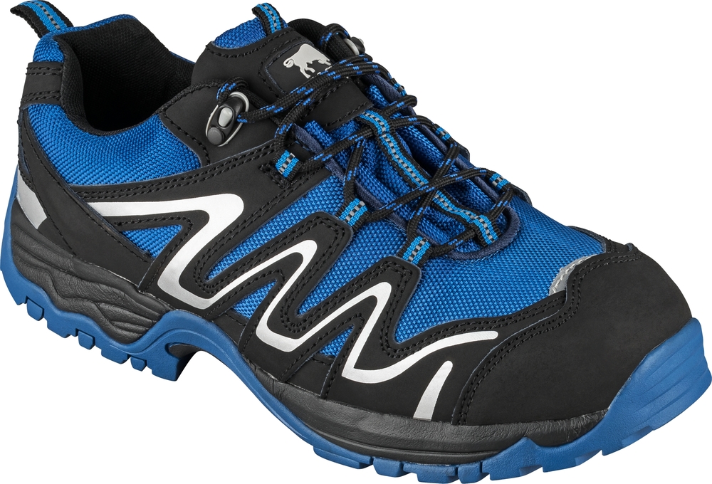 WILLAX Halbschuh Sprint S1P kornblau/schwarz 40 