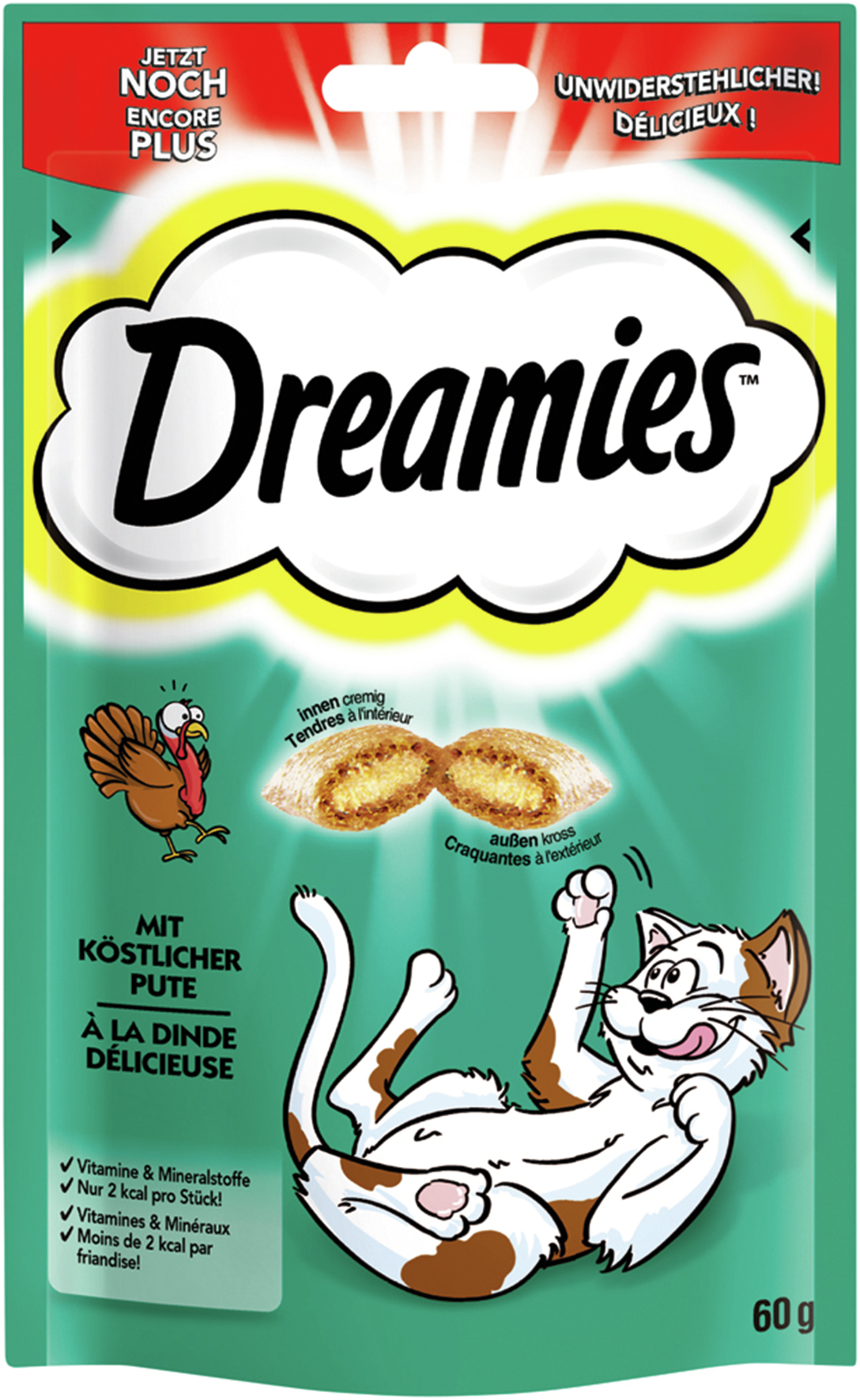 BTG BETEILIGUNGS GMBH Dreamies Cat mit Pute 60g 