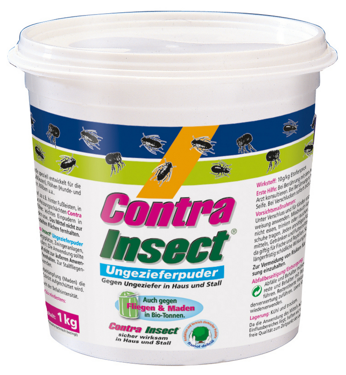 BEISELEN GMBH Contra-Insect Ungeziefer-Puder 1 kg Frunol delicia