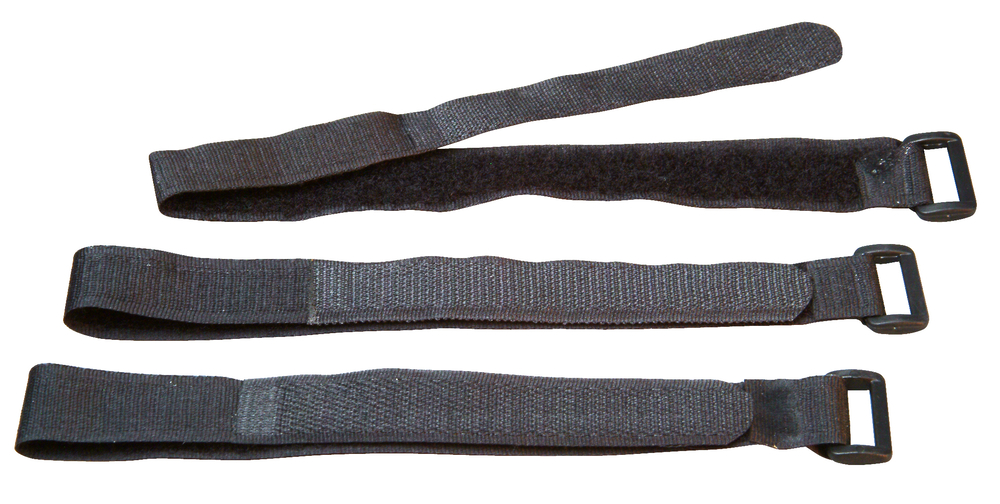 KOPP GMBH Klettband mit Öse 330x20mm schwarz 3 St 