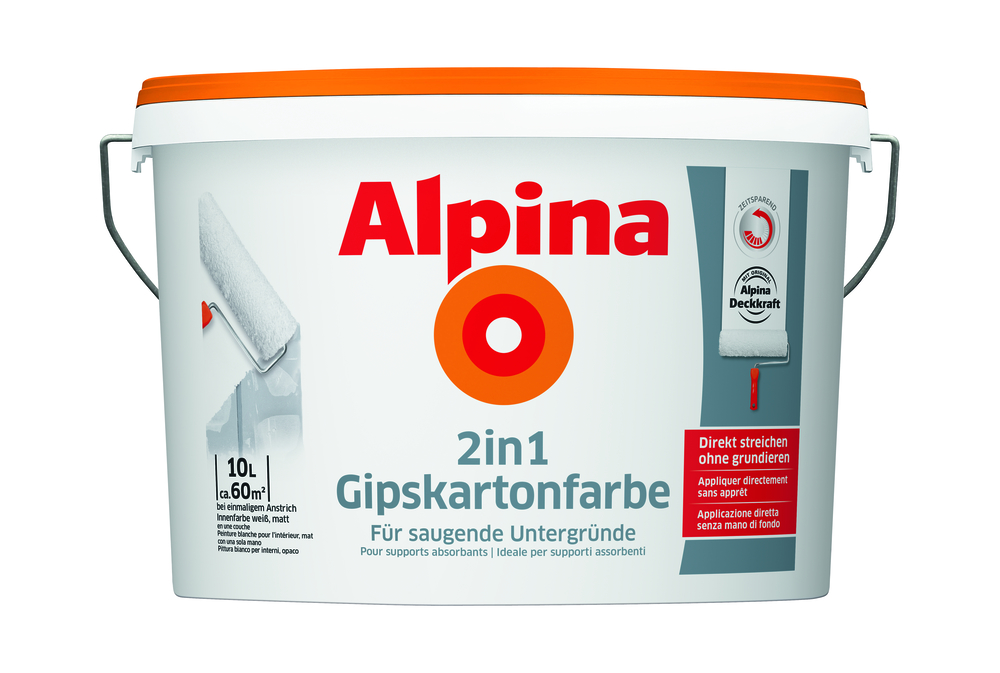 ALPINA FARBEN Alpina 2in1 Weiss 10l 