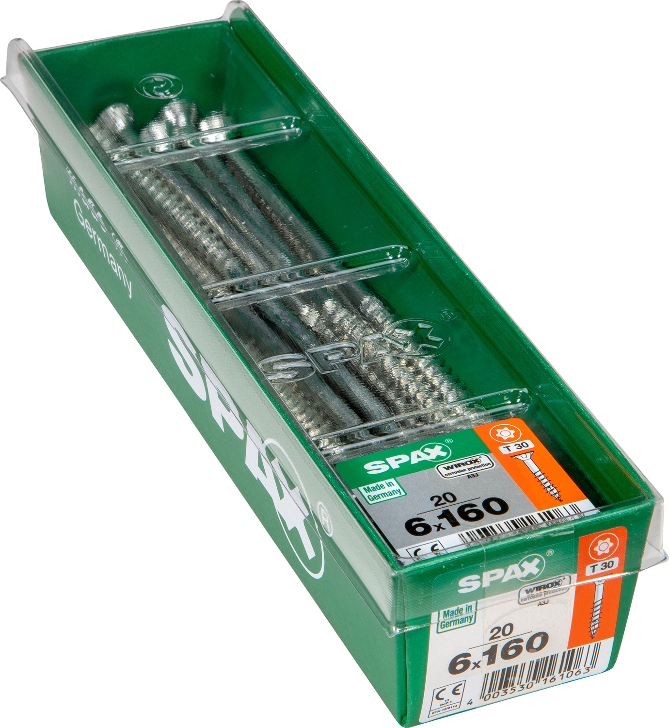 SPAX INTERNATIONAL GMBH & CO. KG - ENNEP Universalschrauben WIROX A3J TG 6x160 mm SeKo T-Star Plus Pack L STK (20 Stück)