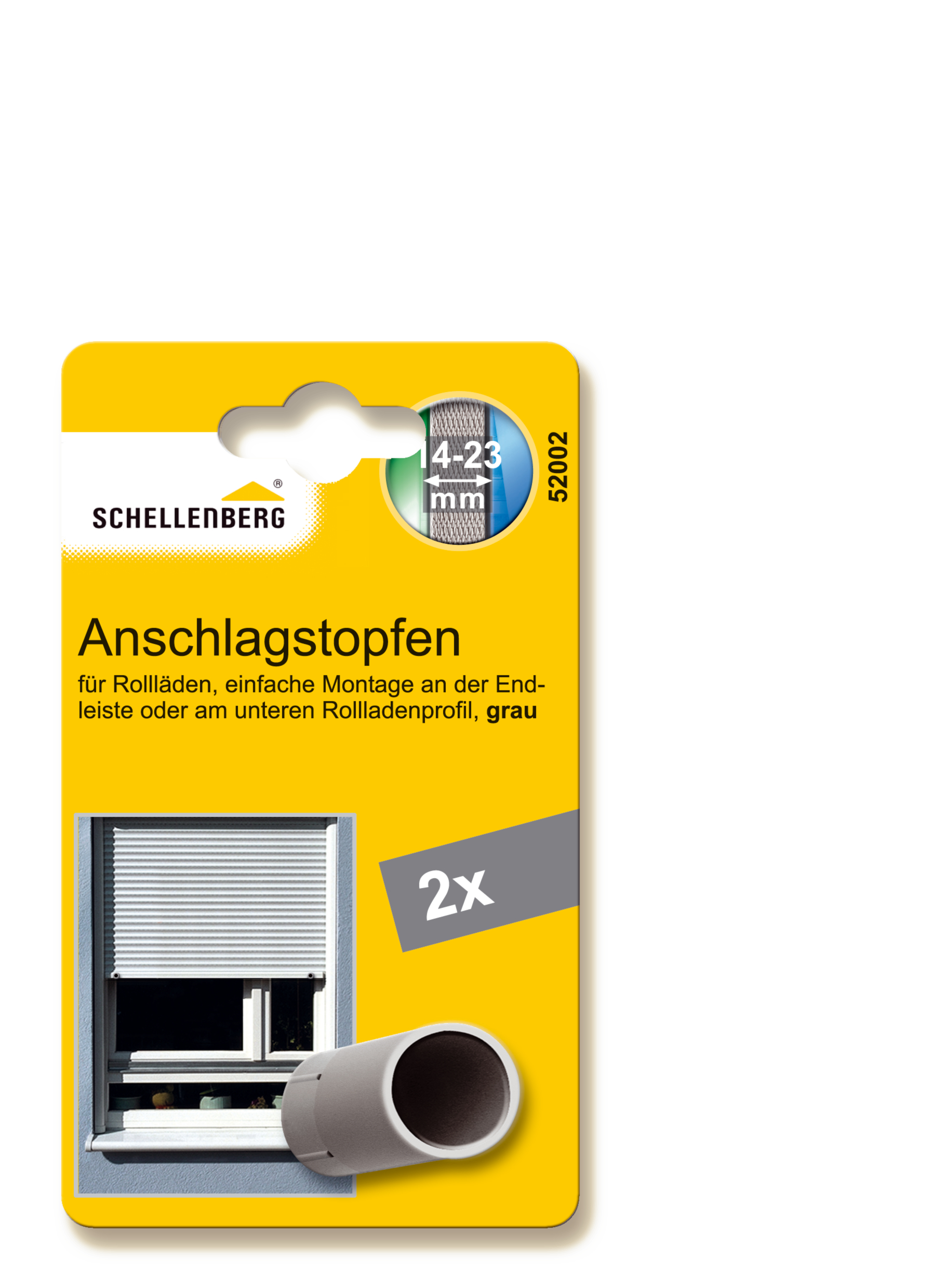 SCHELLENBERG 2 Anschlagstopfen 40 mm grau 