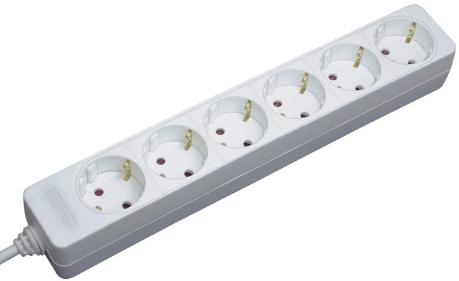 BRENNENSTUHL Steckdosenleiste 6fach weiss BAT Branding