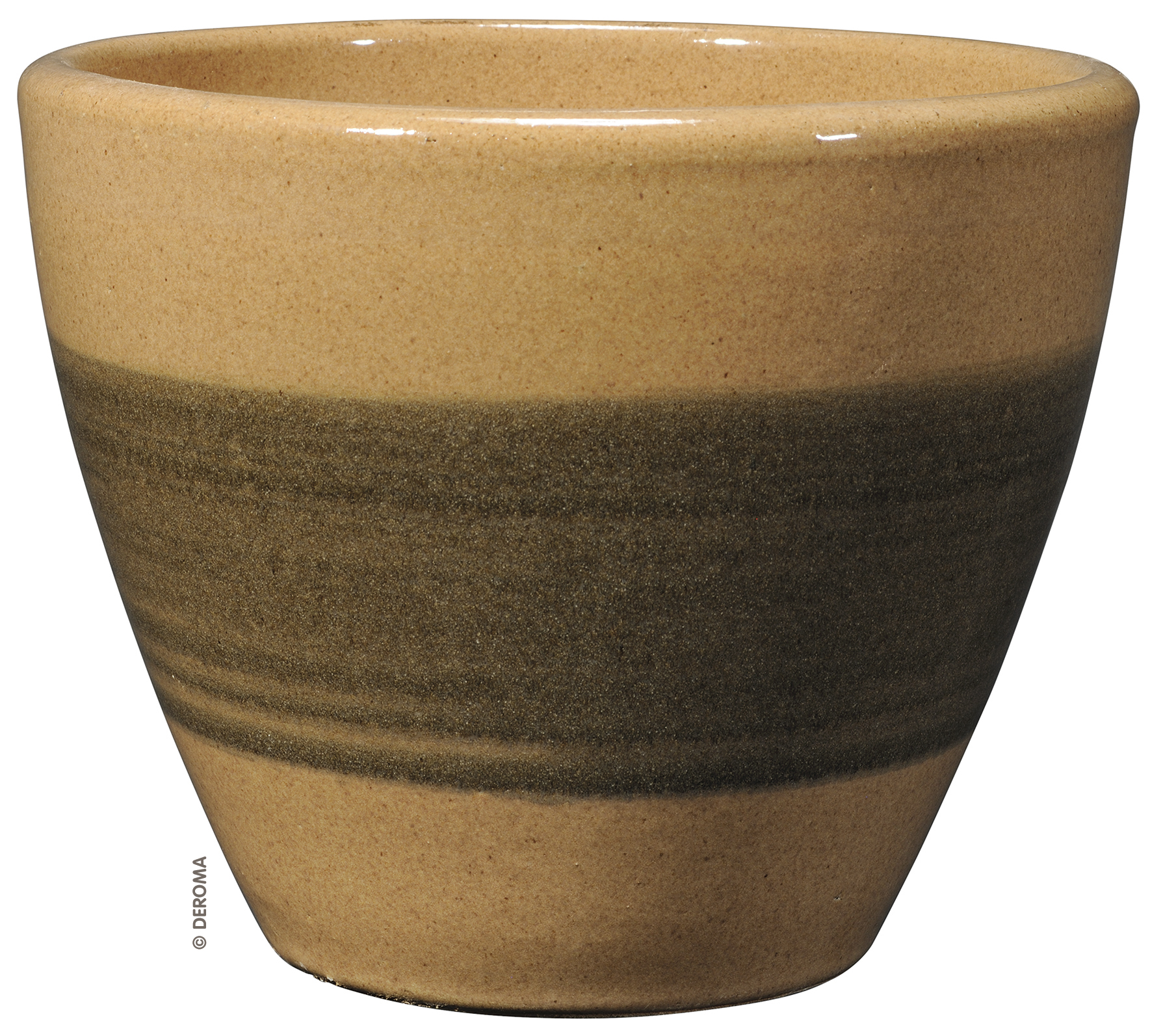 Pflanztopf Sérénity 19cm DEROMA Pflanztopf Sérénity 19cm Glasierte Terrakotta