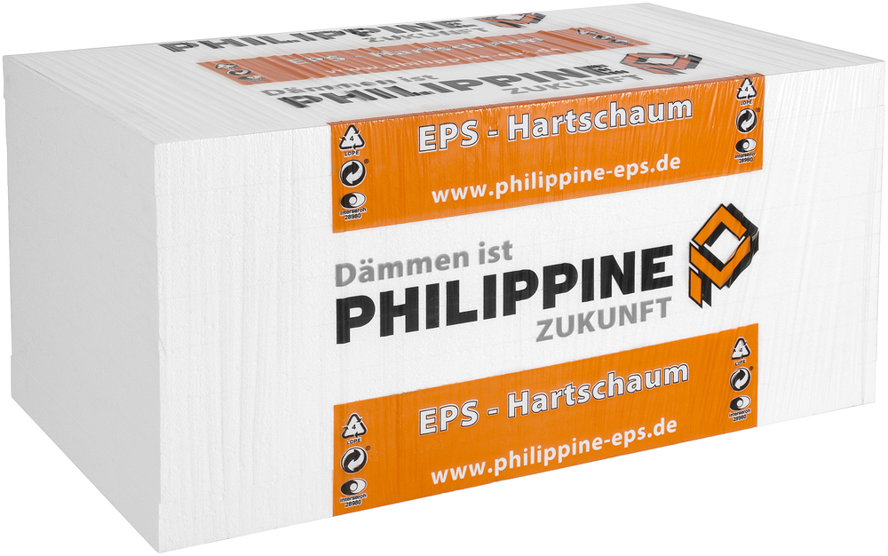 PHILIPPINE BOCHUM/SCHKOPAU Wärme-Dämmpl. EPS 100/035 DEO/WAB 80 mm Plattenmaß 1000x500 mm