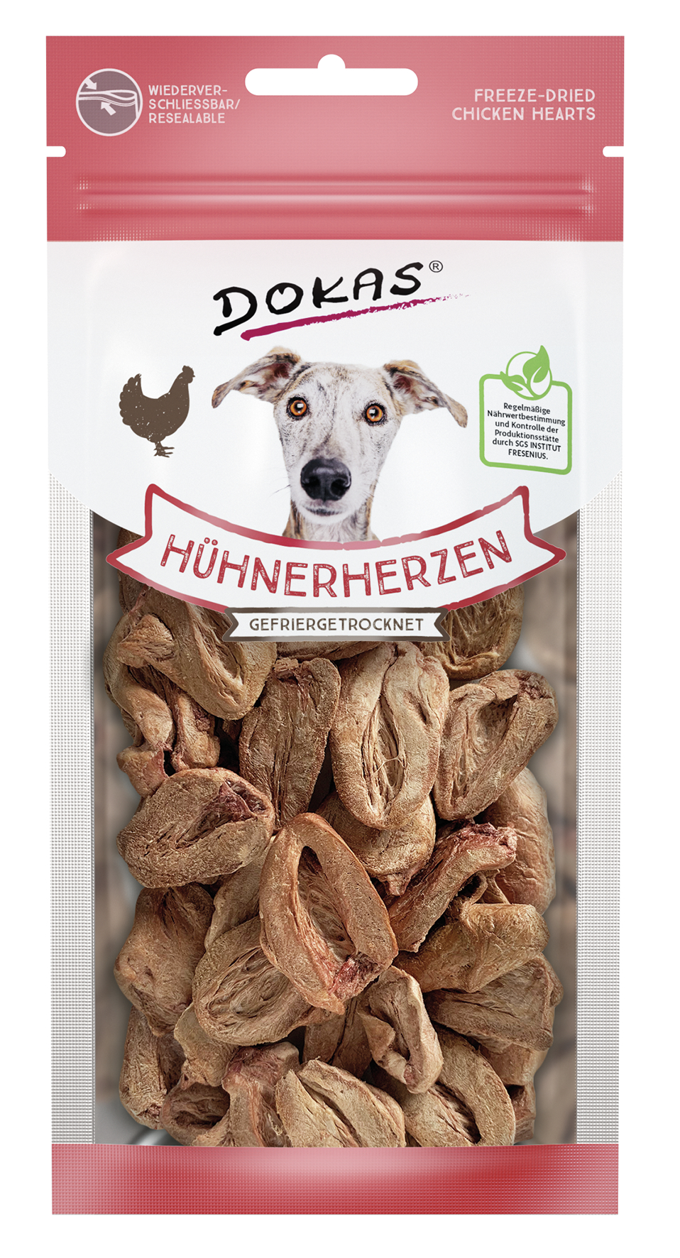 BTG BETEILIGUNGS GMBH Dok Dog Snack Hühnerherz.gefriergetr.22g 