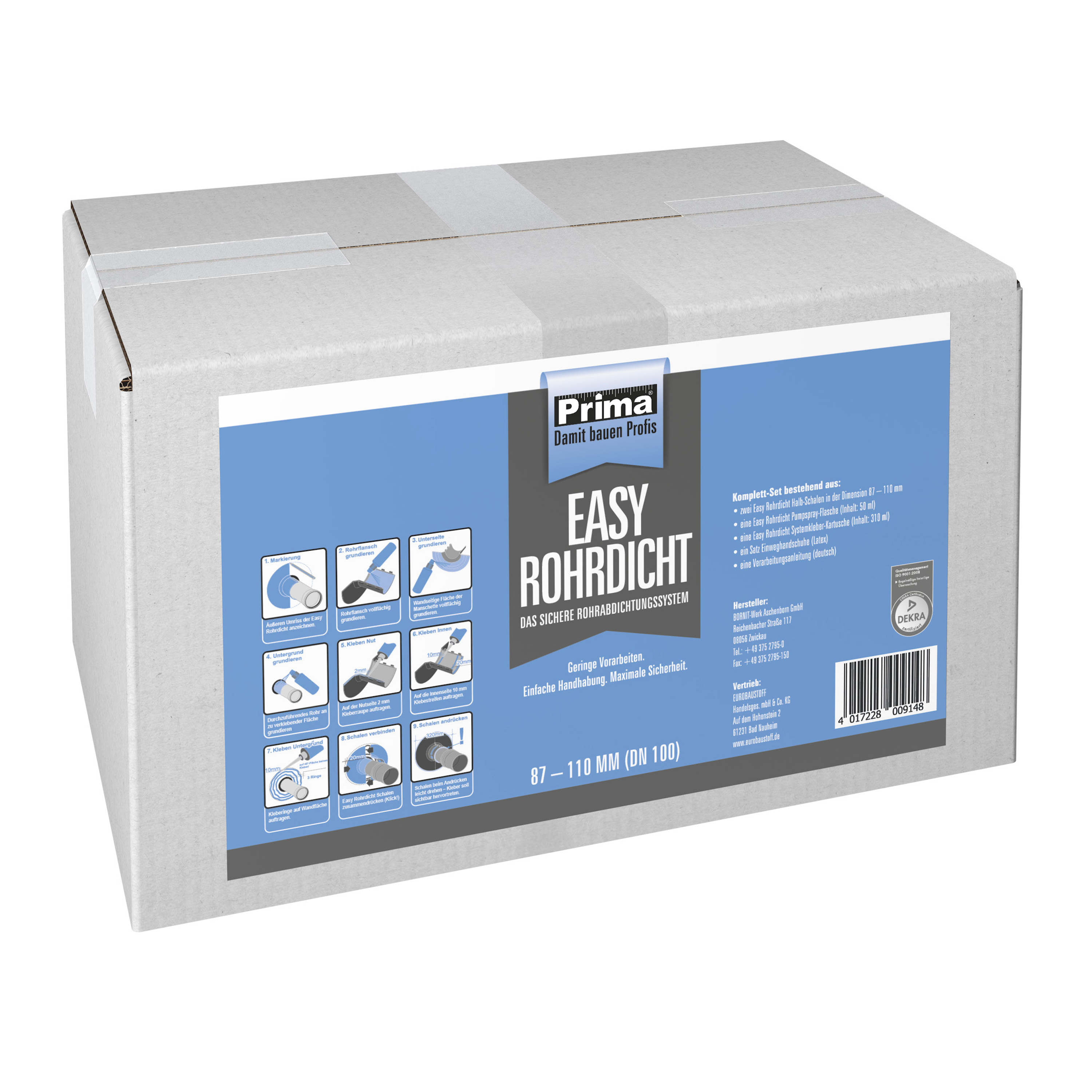 ZL OST Prima Easy Rohrdicht-Set 87-110mm 