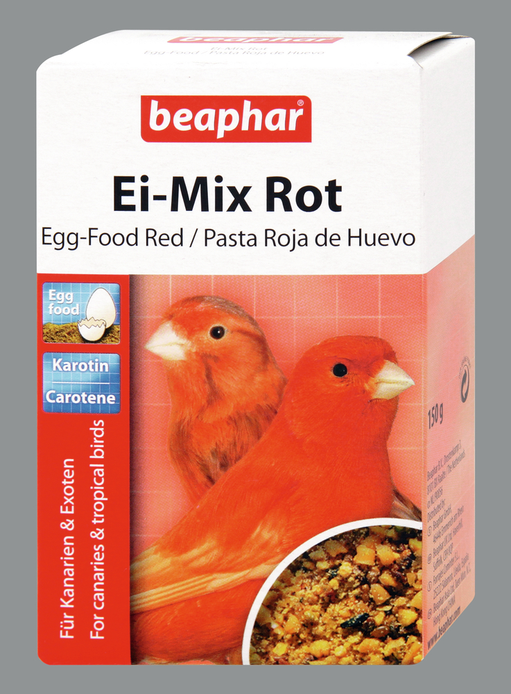 BEAPHAR Ei-Mix für Kanarien und Exoten -rot 150g Vogel