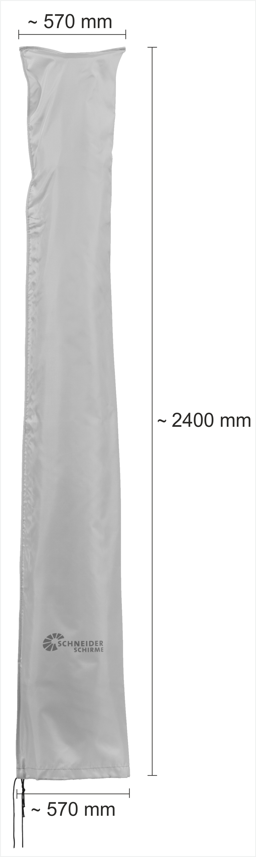 XAVER SCHNEIDER GMBH & CO. KG - MENGEN Schutzhülle für Ampelschirme bis 400cm und 3x3m (mit RV und Stab)