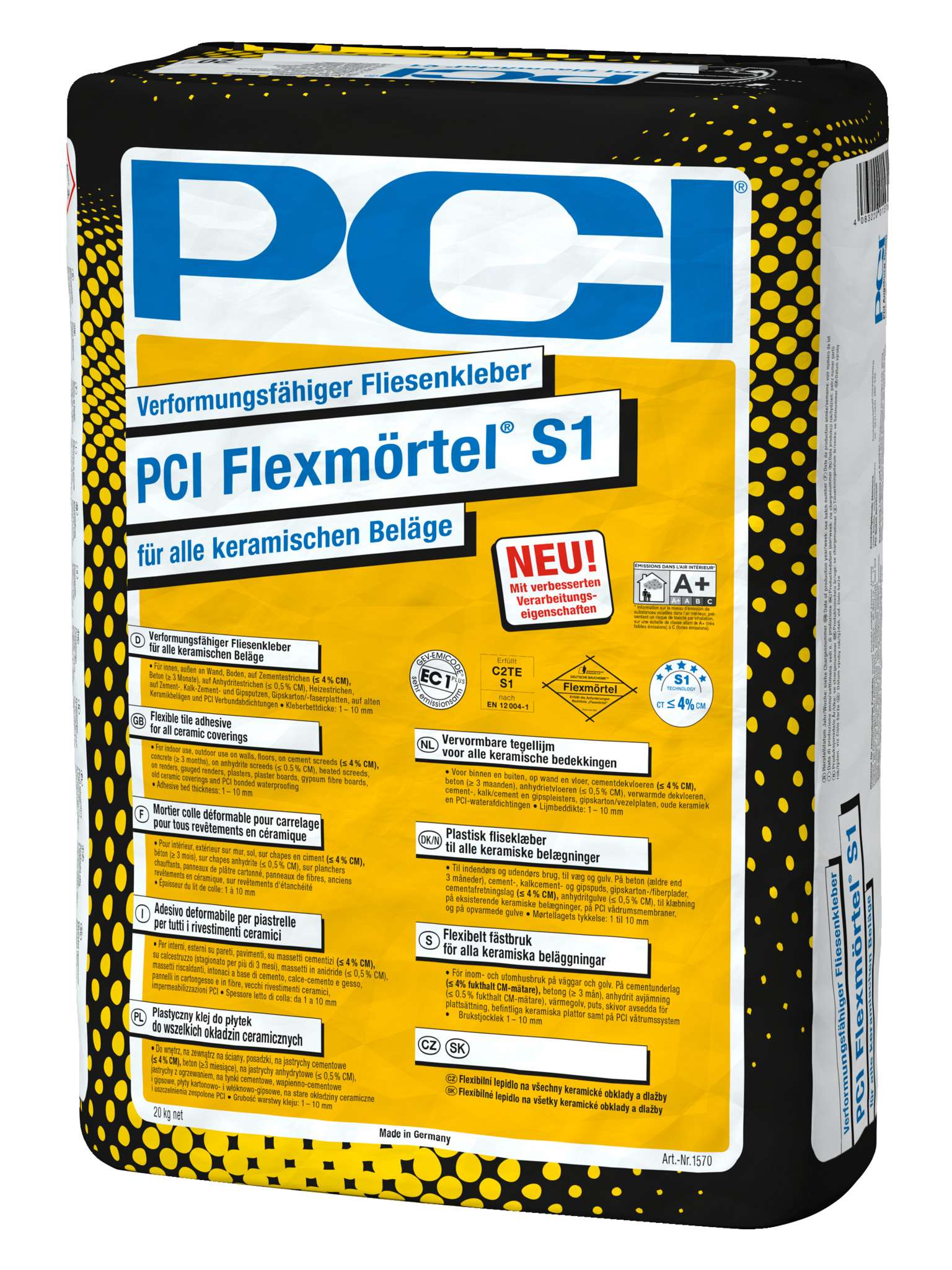 PCI PCI Flexmörtel S1 20kg Verformungsfähiger Fliesenkleber