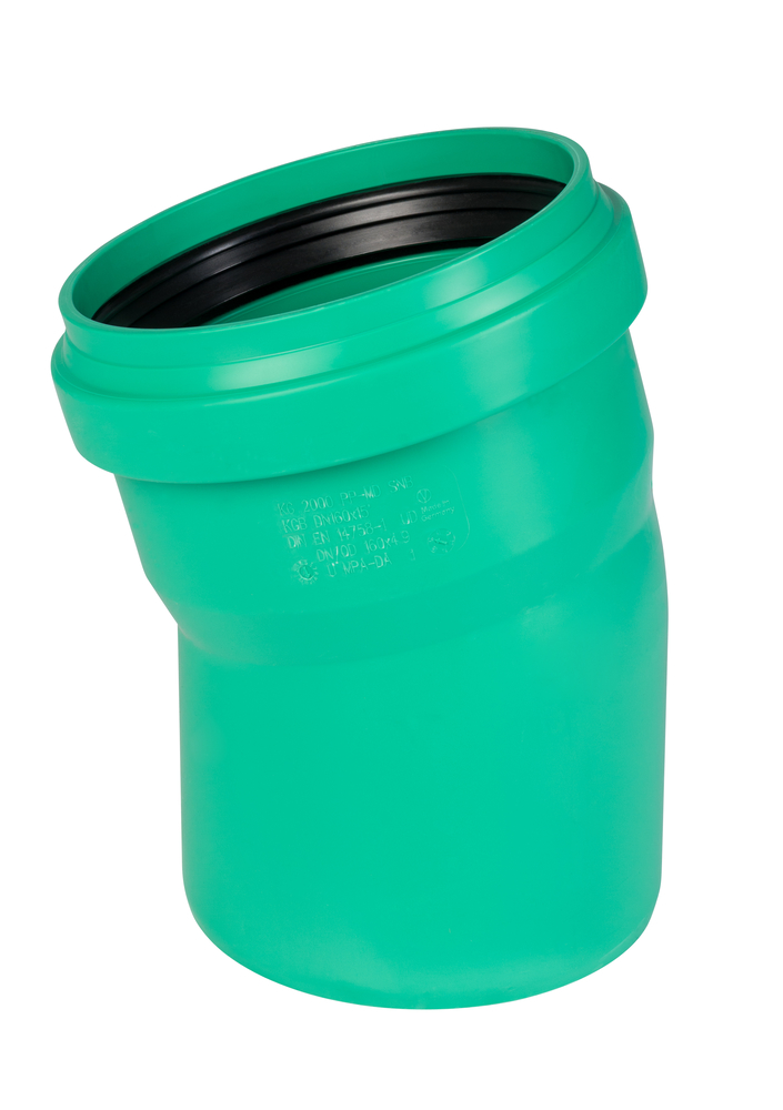 GEBR. OSTENDORF KUNSTSTOFFE KG2000 KGB-Bogen DN/OD 160 15° DIN EN 14758