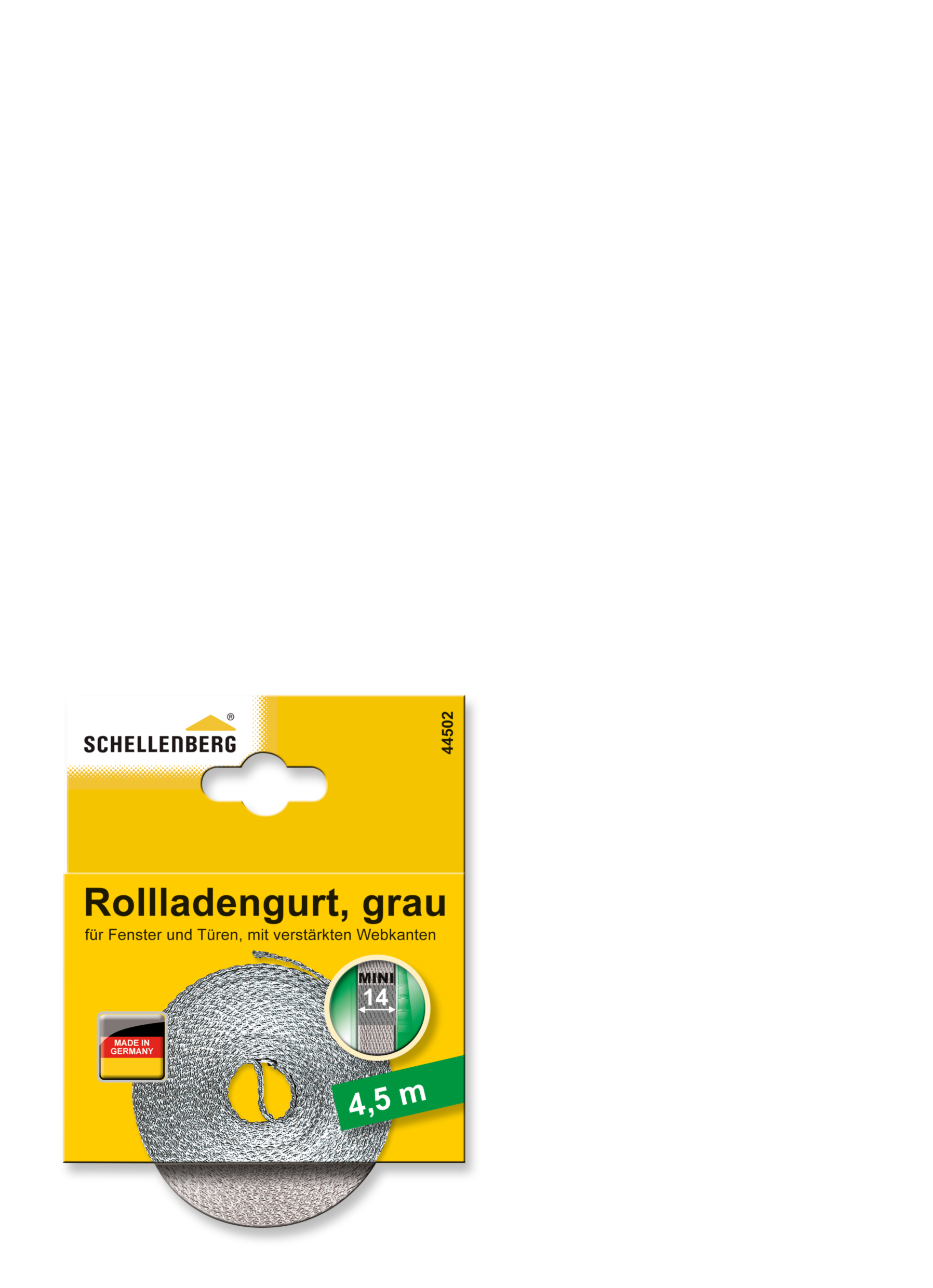 SCHELLENBERG Rollladengurt 14 mm/4,5 m grau 