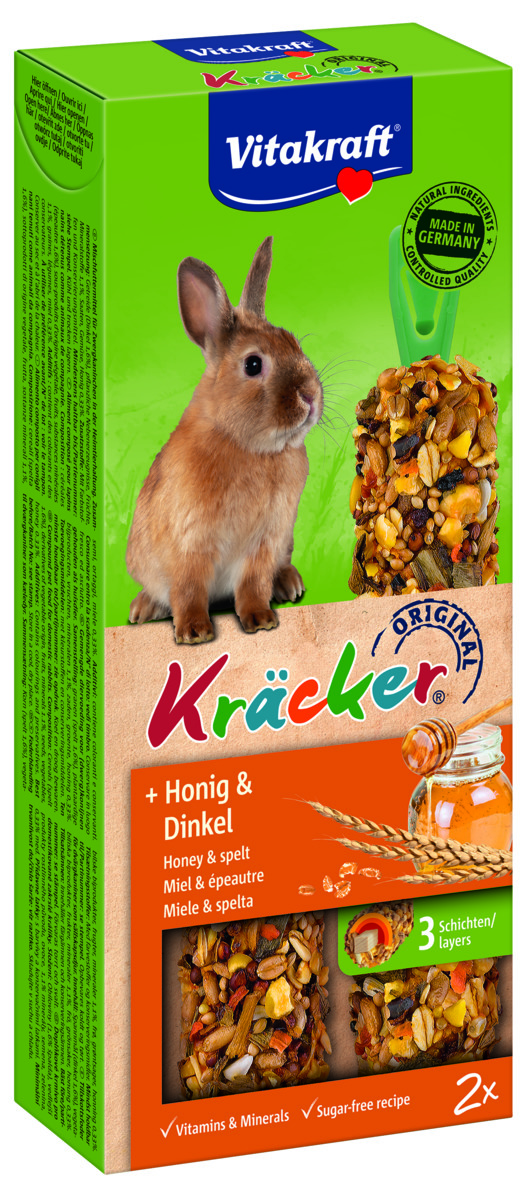 VITAKRAFT Kräcker + Honig + Dinkel 2er ZK 
