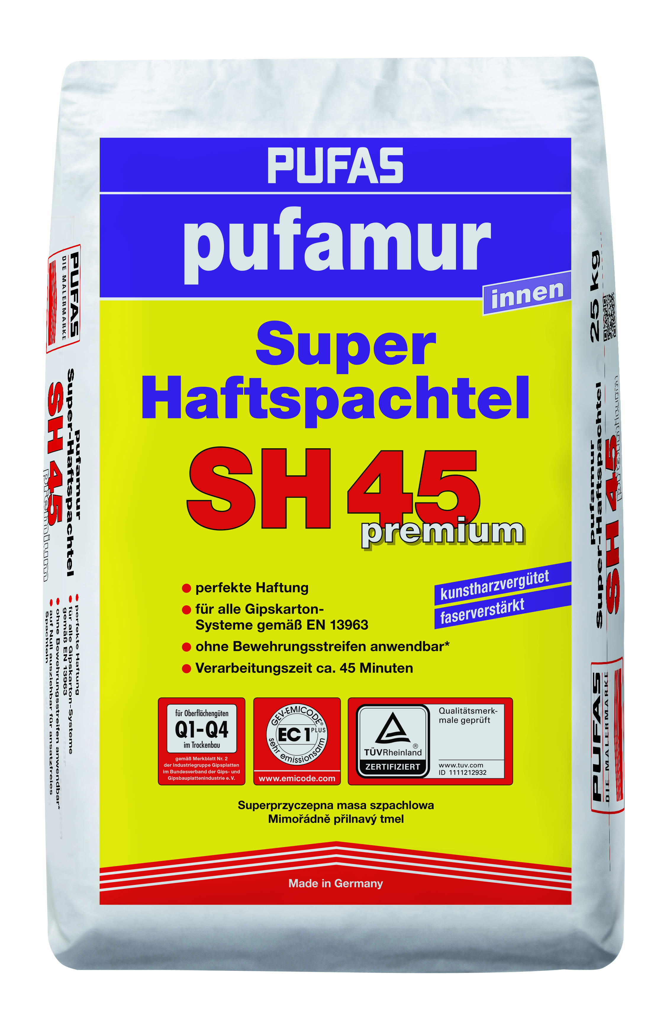 DECOTRIC Super-Haftspachtel Pufamur 25kg Pufas