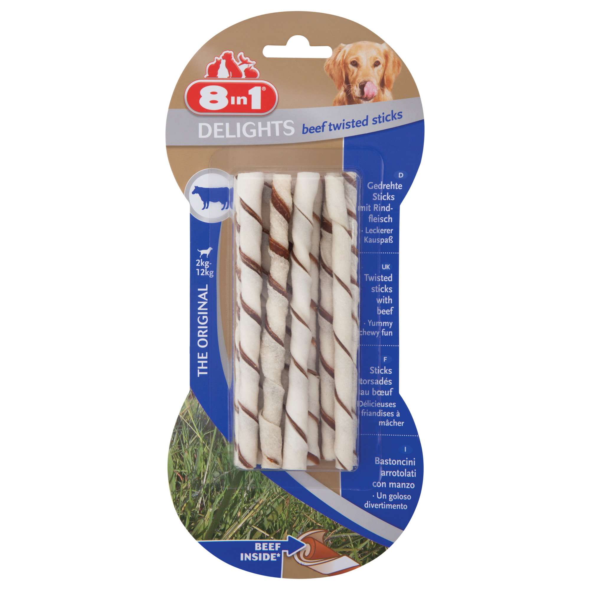 TETRA 8in1 Delights Beef Twisted Sticks 10St. 