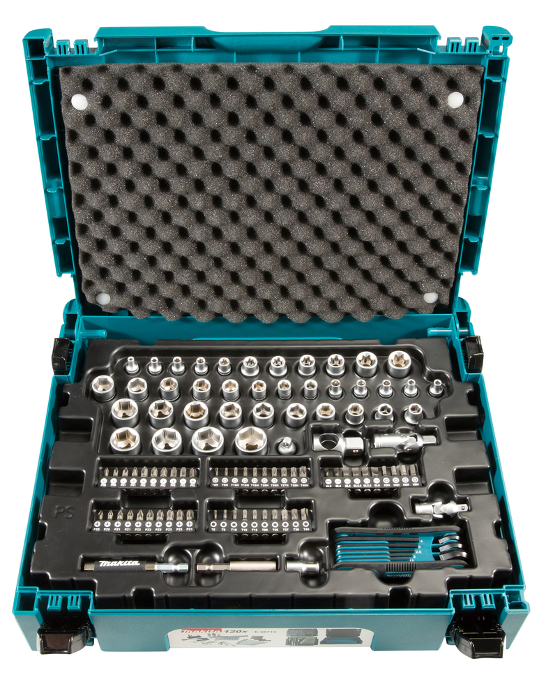 MAKITA Werkzeug-Set 120-tlg. im MAKPAC E-08713 