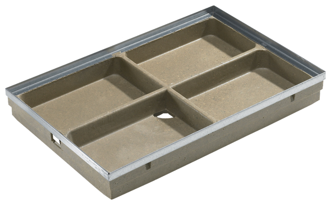 ACO HOCHBAU VERTRIEB ACO Vario Bodenwanne Zarge vz. 60x40cm aus Polymerbeton